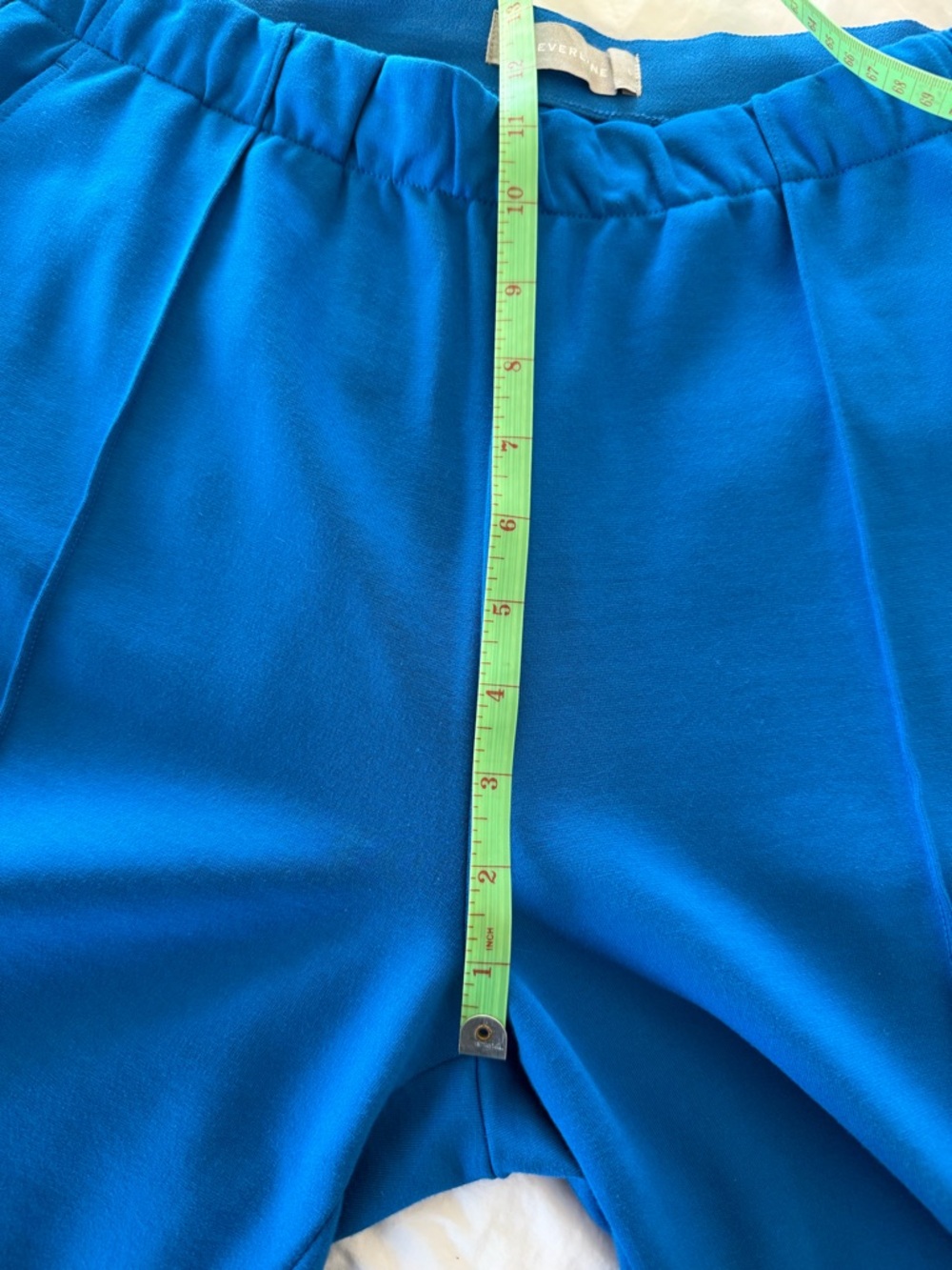 Everlane Electric Blue Tailored Elastic-Waist Dress Pants - Picture 9 of 11